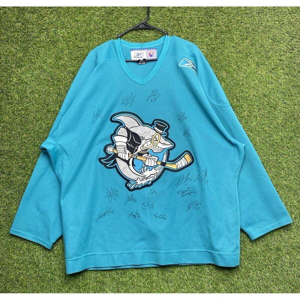 San Jose Barracuda Cleveland Barons Affiliate Night Issued Jersey Zach Frye Mic